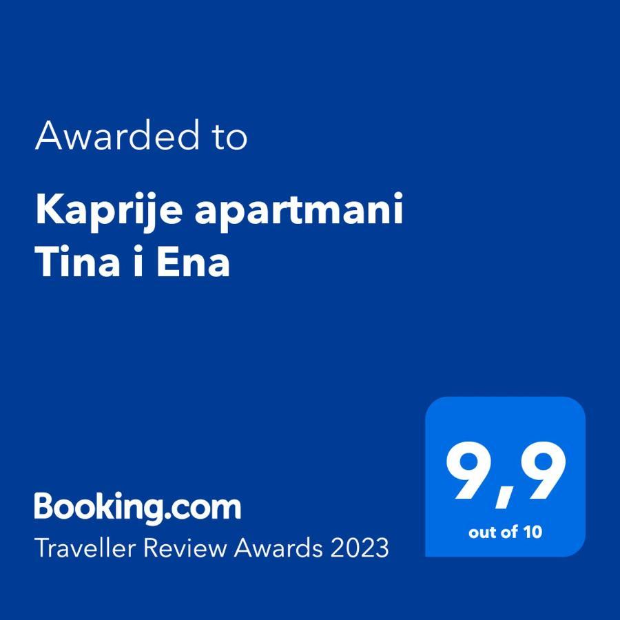 Kaprije Apartmani Tina I Ena Zewnętrze zdjęcie